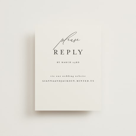 RSVP Online Enclosure Cards