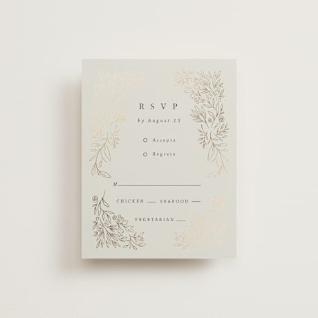 Foil-Pressed RSVP Cards