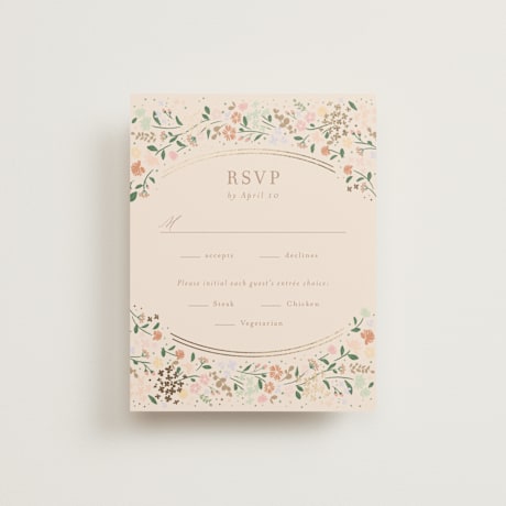 Foil-Pressed RSVP Cards
