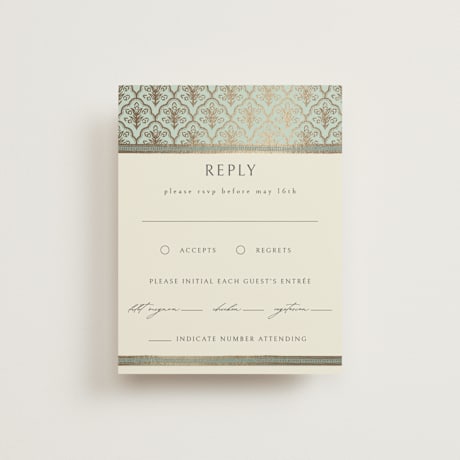 Foil-Pressed RSVP Cards