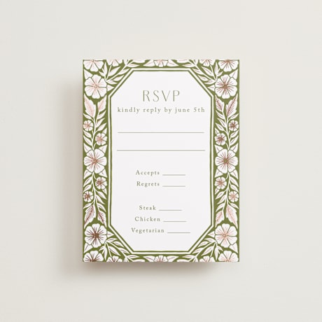 Foil-Pressed RSVP Cards