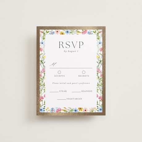 Foil-Pressed RSVP Cards