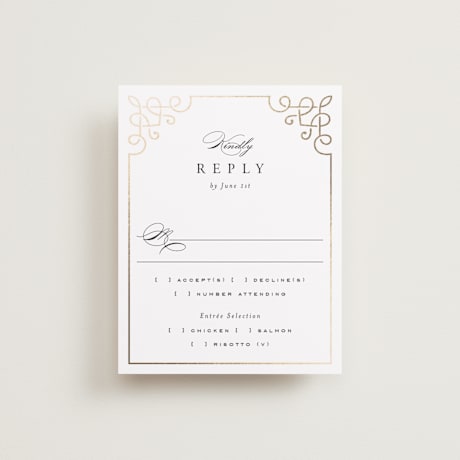 Foil-Pressed RSVP Cards