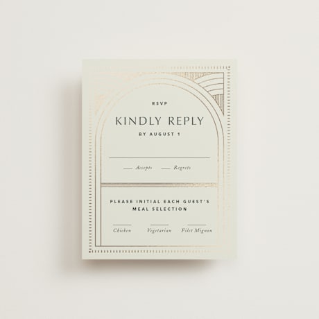 Foil-Pressed RSVP Cards