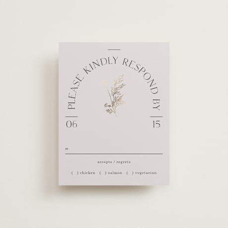 Foil-Pressed RSVP Cards