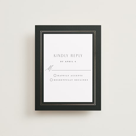 Foil-Pressed RSVP Cards
