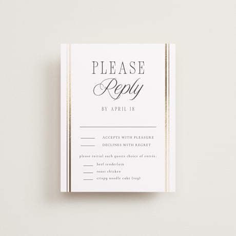 Foil-Pressed RSVP Cards