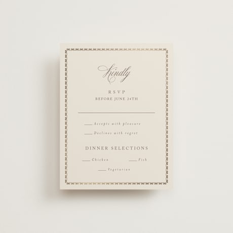 Foil-Pressed RSVP Cards