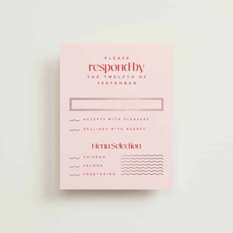 Foil-Pressed RSVP Cards