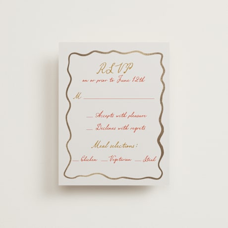Foil-Pressed RSVP Cards