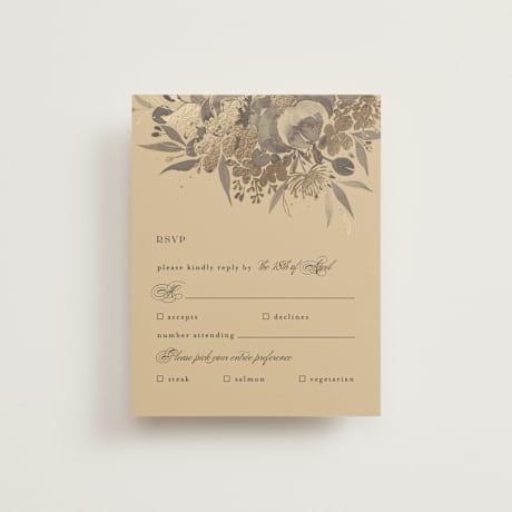 Foil-Pressed RSVP Cards