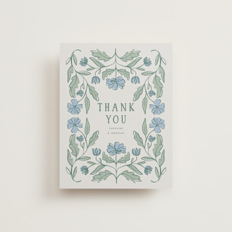 Flat Wedding Thank You Cards