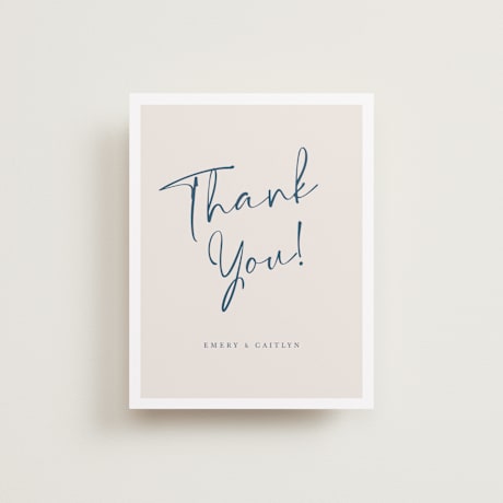 Flat Wedding Thank You Cards