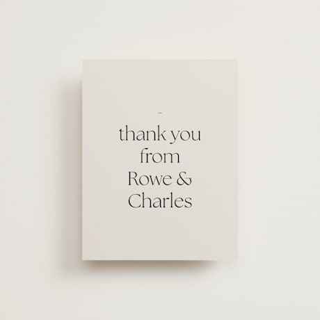 Flat Wedding Thank You Cards