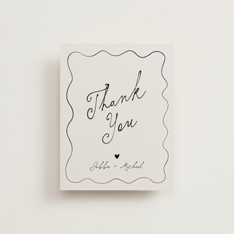 Flat Wedding Thank You Cards