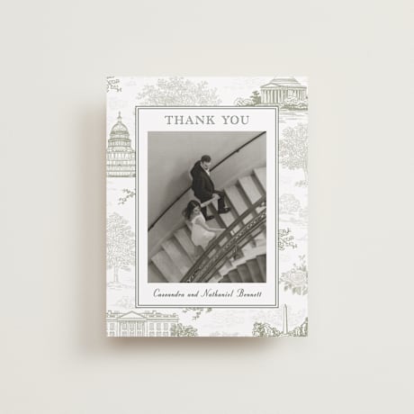 Flat Wedding Thank You Cards
