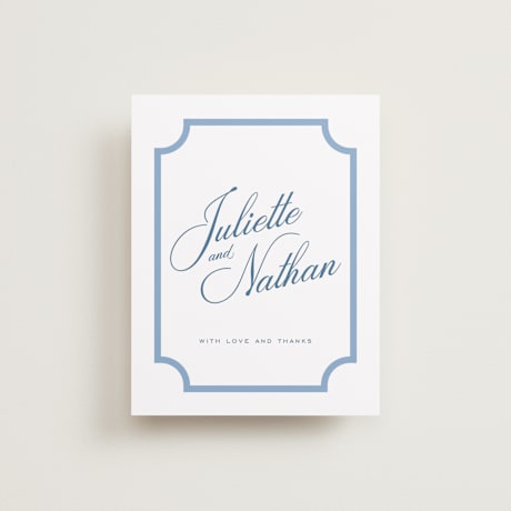 Flat Wedding Thank You Cards