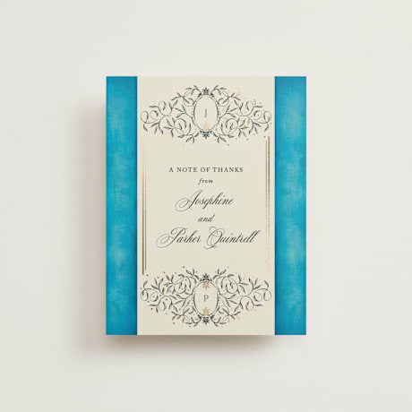 Foil-Pressed Flat Wedding Thank You Cards