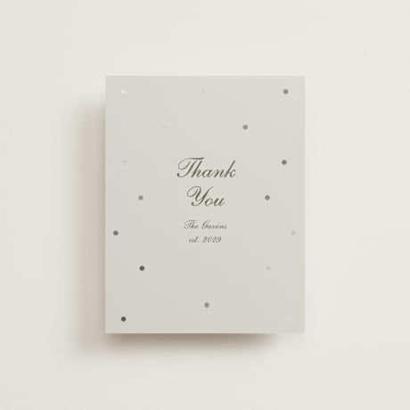 Foil-Pressed Flat Wedding Thank You Cards