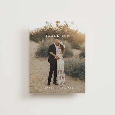 Wedding Thank You Postcards
