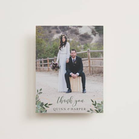 Wedding Thank You Postcards