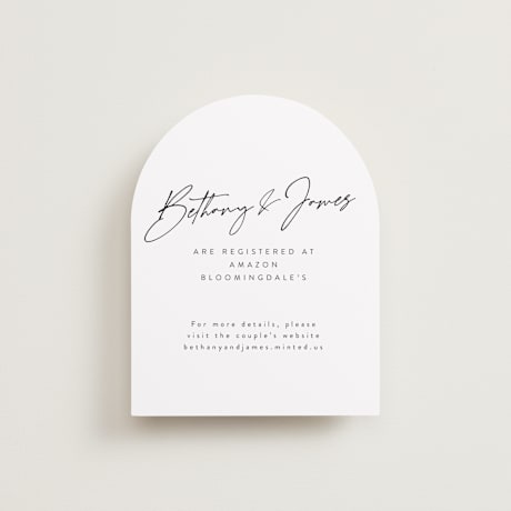 Bridal Shower Insert Cards