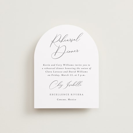 Rehearsal Dinner Cards