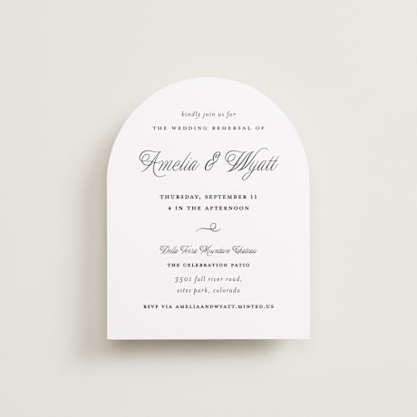 Rehearsal Dinner Cards