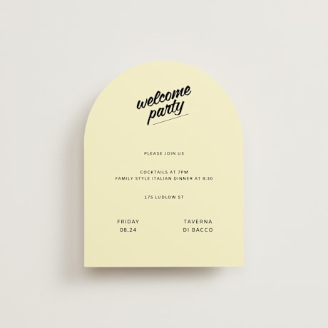 Rehearsal Dinner Cards