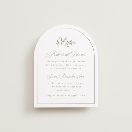 Rehearsal Dinner Cards