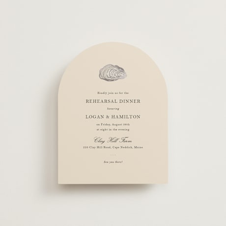 Foil-Pressed Rehearsal Dinner Cards