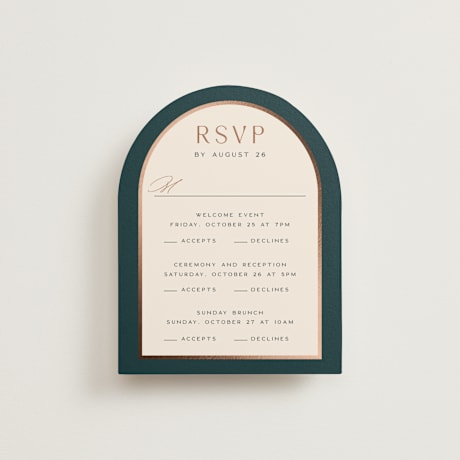 Foil-Pressed Multi-Event RSVP Cards