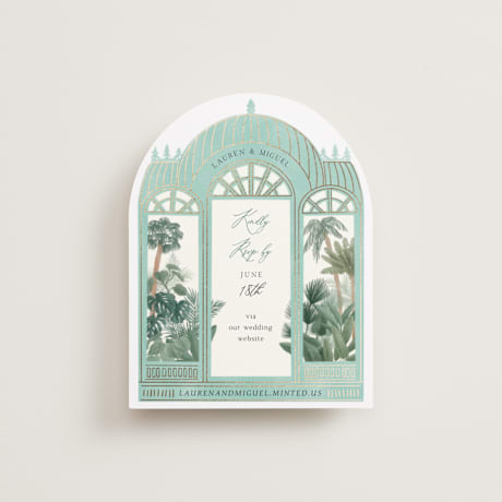 Foil-Pressed RSVP Online Enclosure Cards