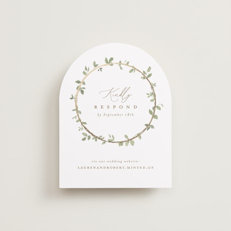 Foil-Pressed RSVP Online Enclosure Cards