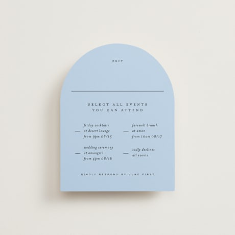 Multi-Event RSVP Cards