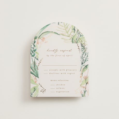 Foil-Pressed RSVP Cards
