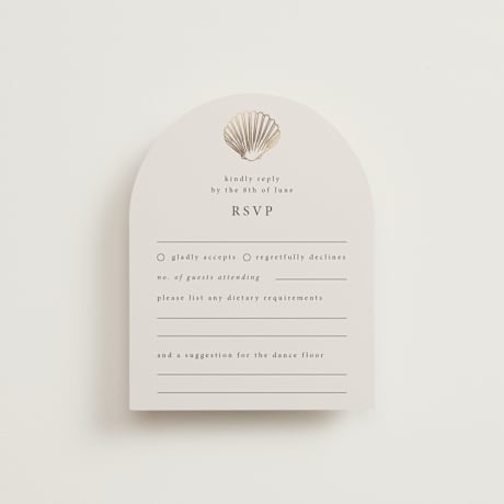Foil-Pressed RSVP Cards