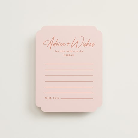Bridal Shower Insert Cards