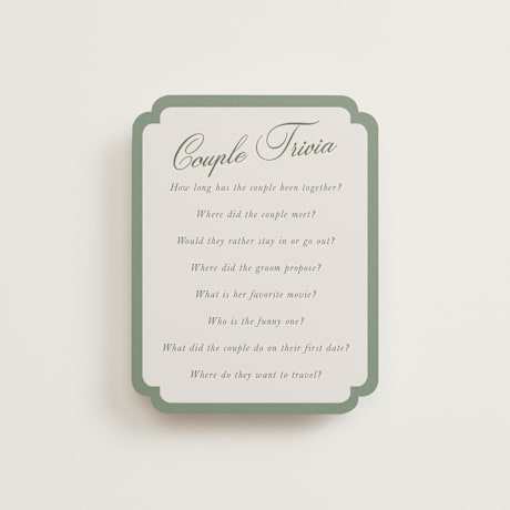Bridal Shower Insert Cards