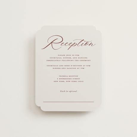 Reception Cards