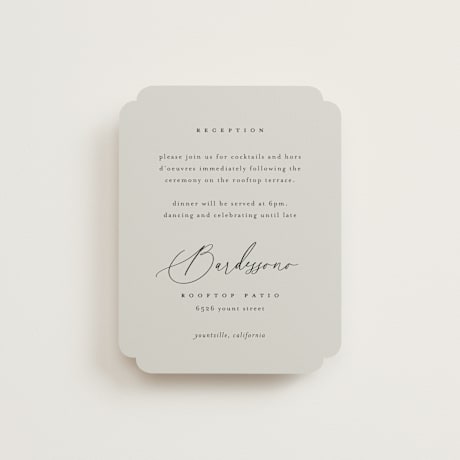 Reception Cards