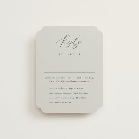 Multi-Event RSVP Cards