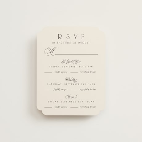 Multi-Event RSVP Cards