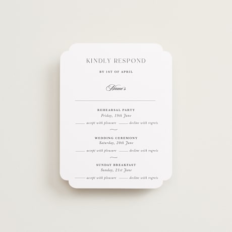Multi-Event RSVP Cards