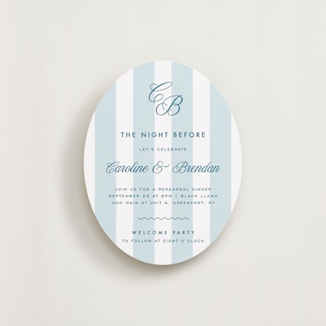 Rehearsal Dinner Cards