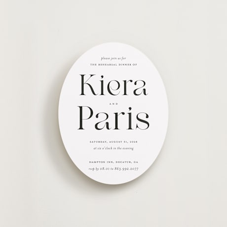 Rehearsal Dinner Cards