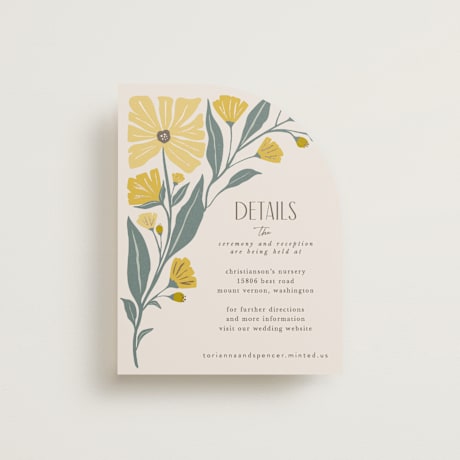 Foil-Pressed Direction Cards