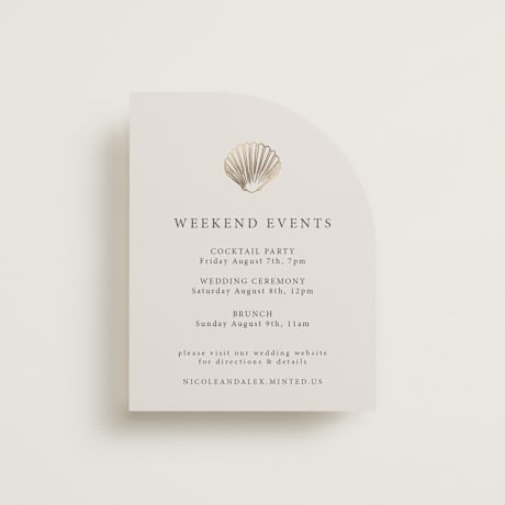 Foil-Pressed Direction Cards