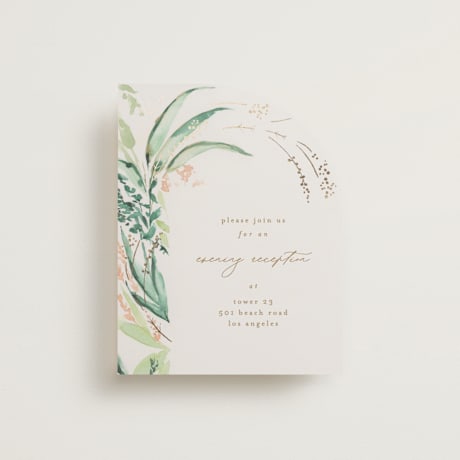 Foil-Pressed Reception Cards