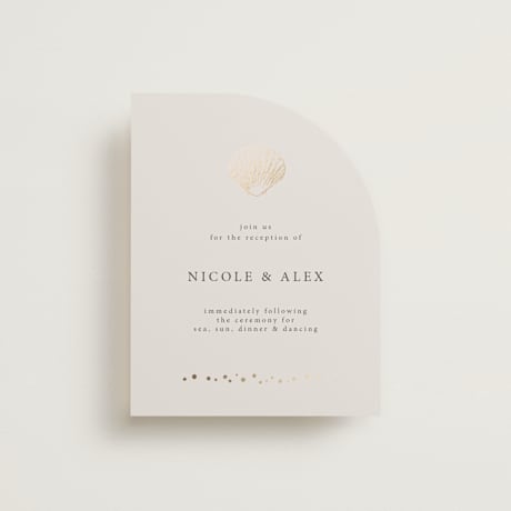 Foil-Pressed Reception Cards